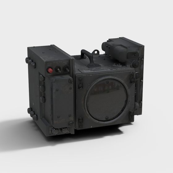 Military Radar Device 3D Model
