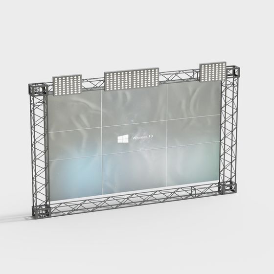 Event Screen 3D Model for Modern Designs