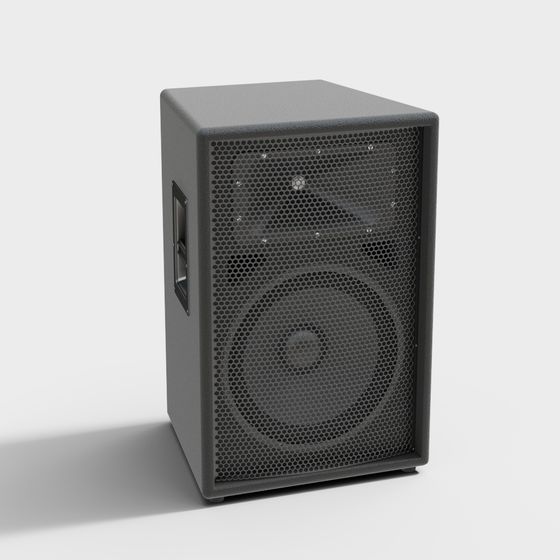 Modern Stage 3D Model in Gray