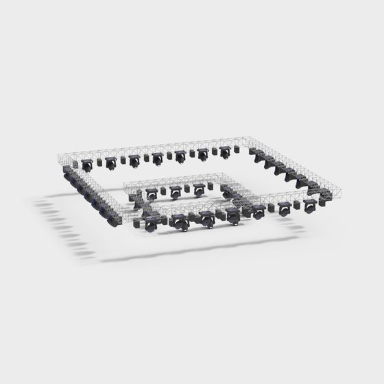 Stage Lighting System 3D Model for Virtual Reality