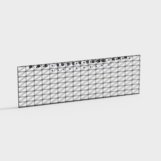 Futuristic Curtain Wall 3D model