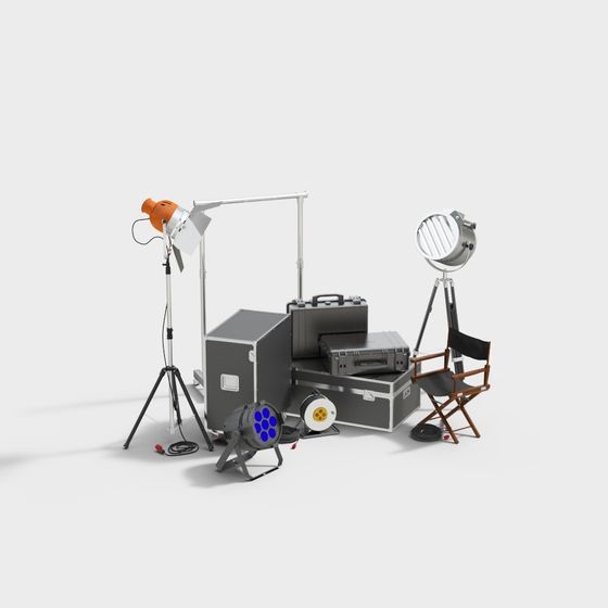 Film Lighting Kit 3D model