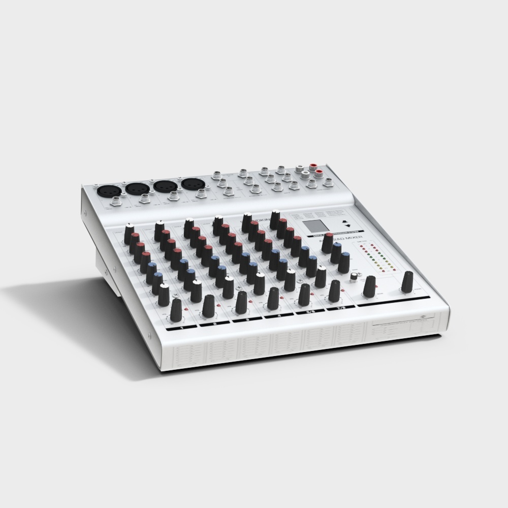 Stunning Low-Poly Audio Mixer 3D model