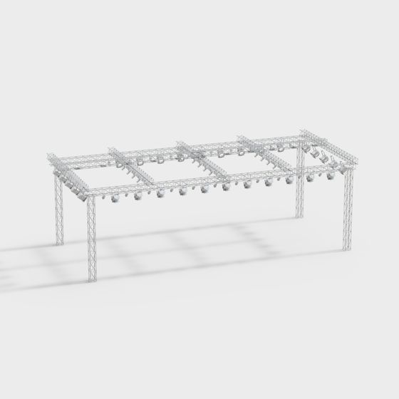 Stage Lighting Rig 3D Model