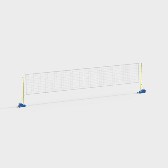 Vibrant Volleyball Net 3D Model