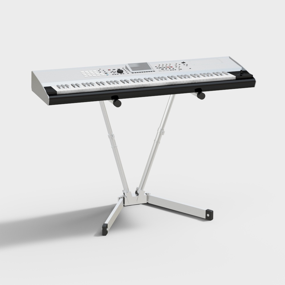 Stylish Electronic Keyboard 3D model for Creative Projects