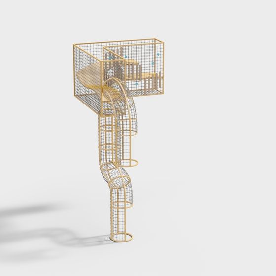 Spiral Slide 3D model for Creative Projects