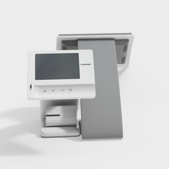 Smart Doorbell 3D Model with Minimalist Design