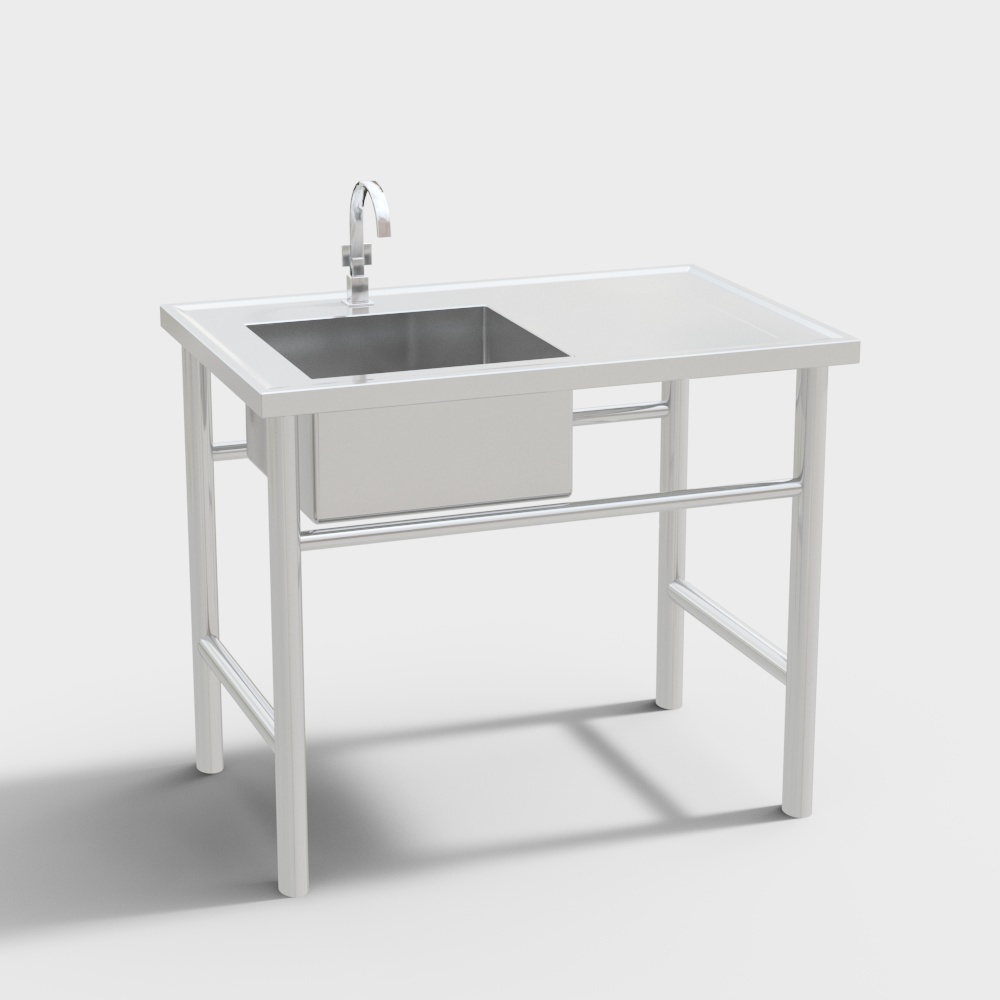 Modern hotel kitchen sink cabinet