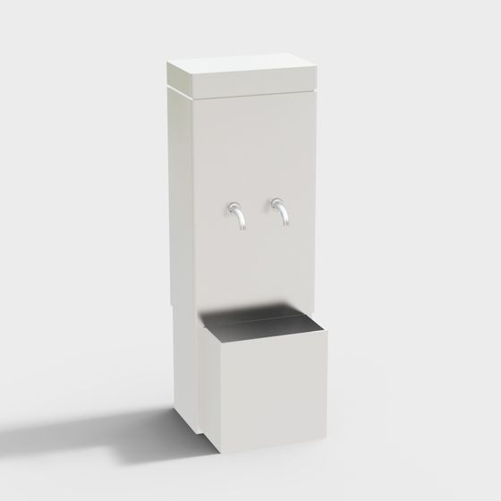 Stylish Water Dispenser 3D model for Creative Projects