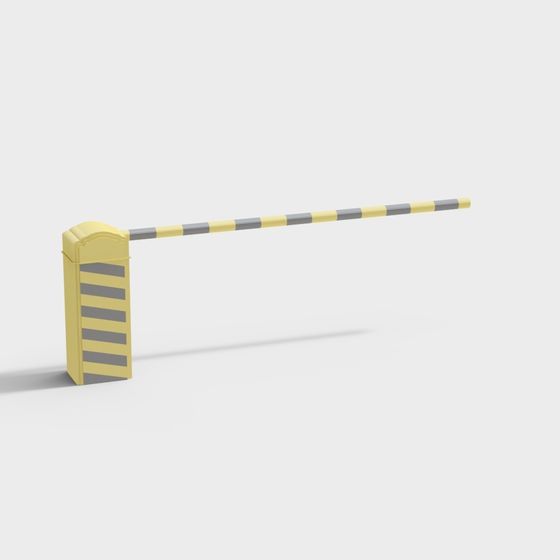 Contemporary Automatic Barrier 3D model