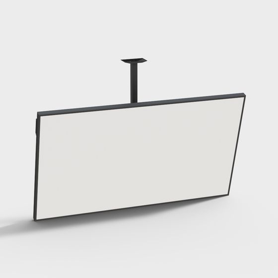 Minimalist Hanging TV 3D model for Modern Designs