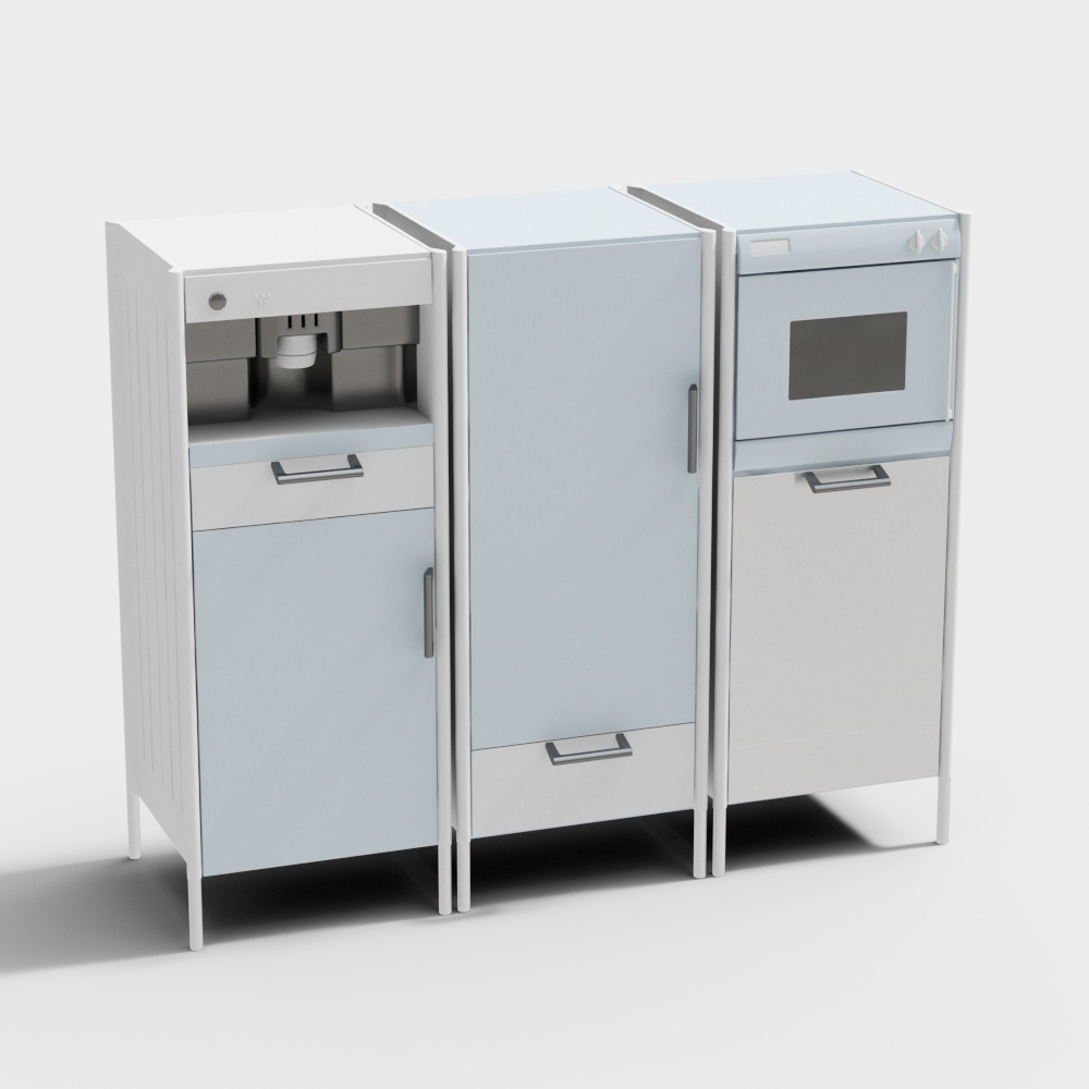 Minimalist Kitchen Set 3D model