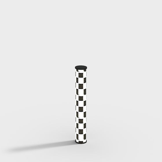 Checker Pole 3D Model Design for Creative Projects
