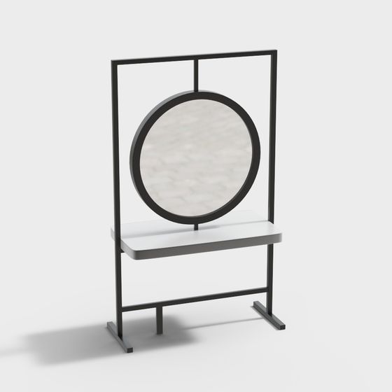 Gray Modern Barber Frame for Stylish Salons
