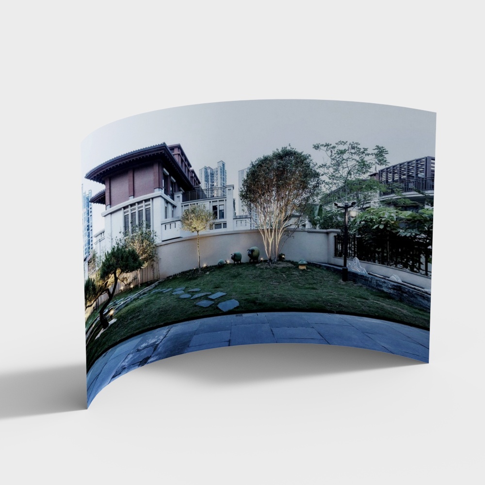 道路の街の風景