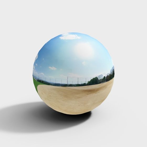 Mirrored Earth Low-Poly 3D model