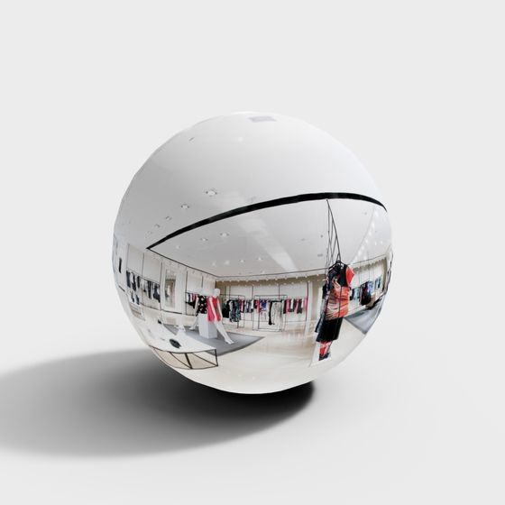 Stylish Modern Clothing Store 3D model