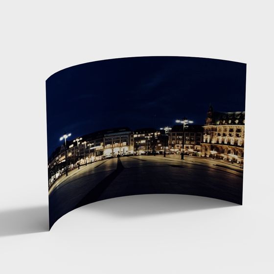 Neon Streetscape 3D model