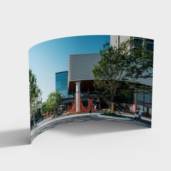 Modern Futuristic Building 3D model