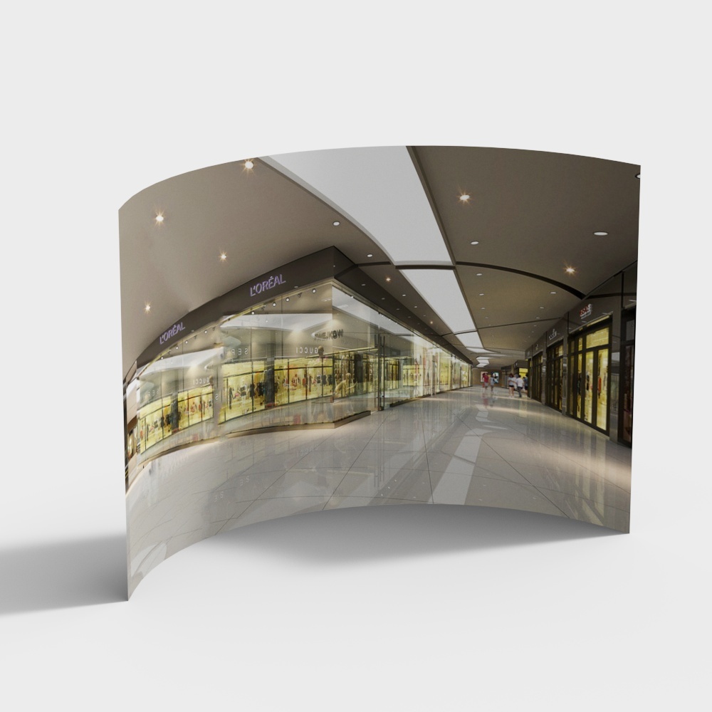 Shopping mall interior