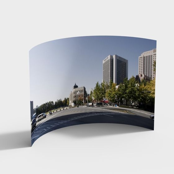 Urban Panorama 3D Model