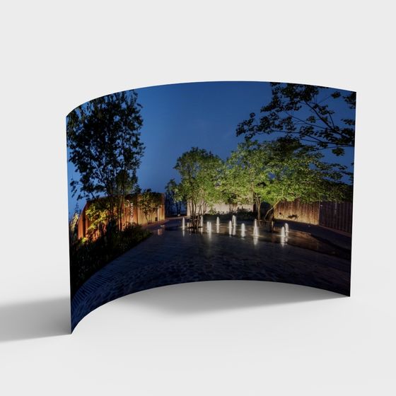 Dreamy Low-Poly Garden 3D Model