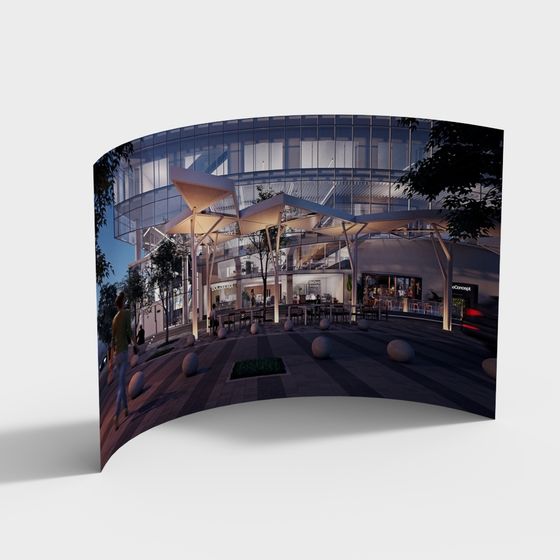 Calle peatonal comercial