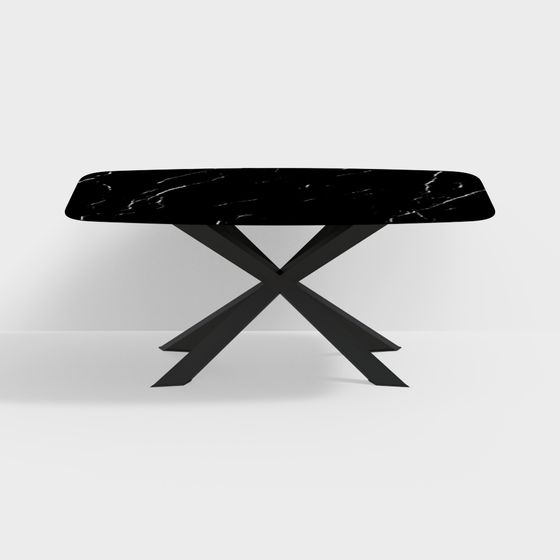 X-Base Marble Table 3D model