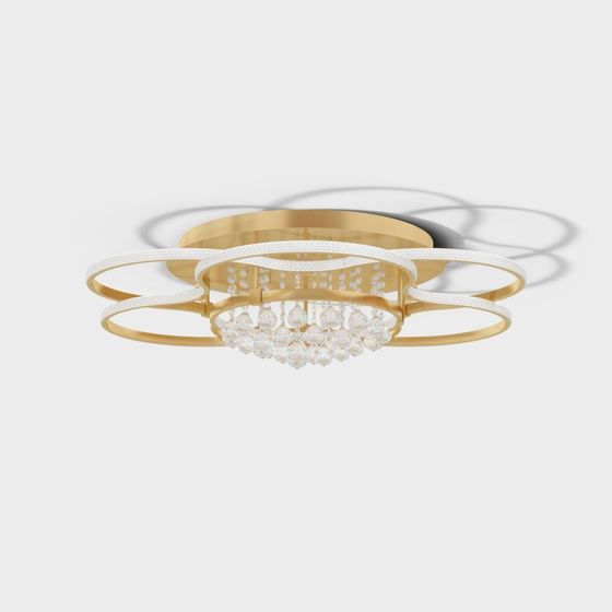Crystal Halo Ceiling Light 3D model