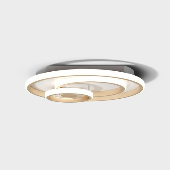 Circular Light Shadow Lamp 3D model for Contemporary Spaces
