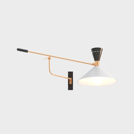 Stylish Low-Poly Light Fixture 3D model