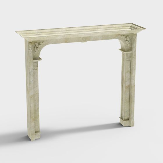 Roman Column Door Frame 3D model