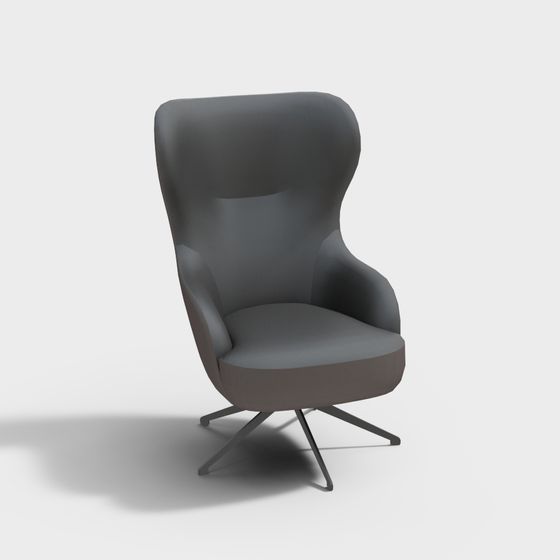 Elegant Wing Chair 3D model