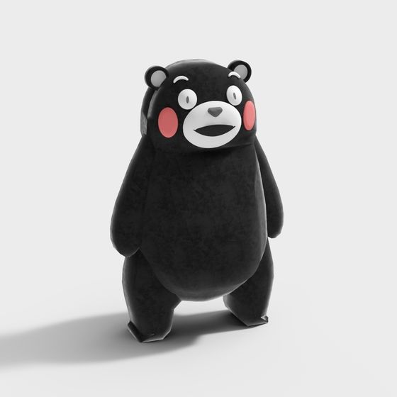 Charming Bear 3D model for Creative Projects