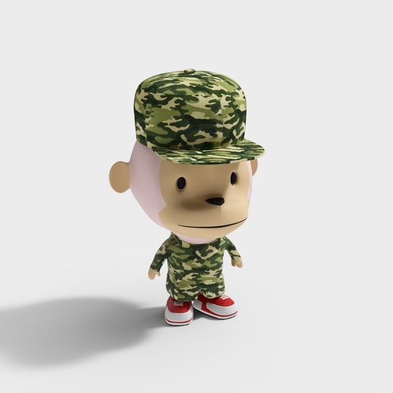 Camo Buddy 3D Model for Creative Projects