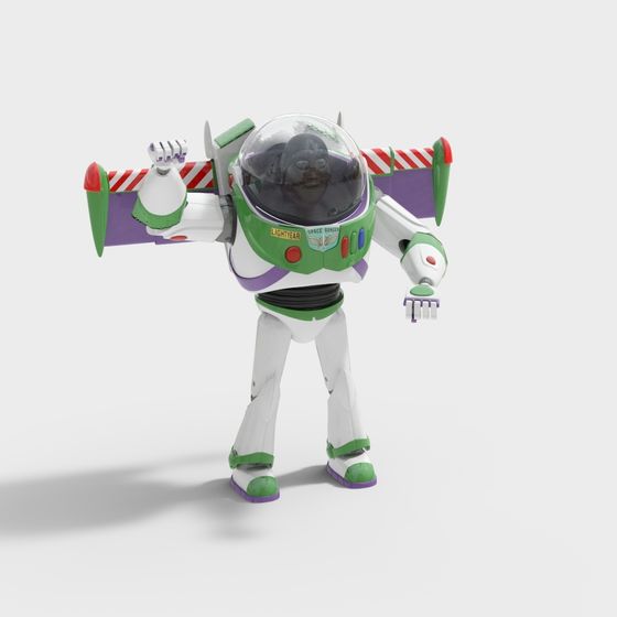 Low-Poly Detailed Buzz Lightyear 3D Model