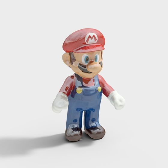 Low-Poly Mario 3D Model for Creative Projects