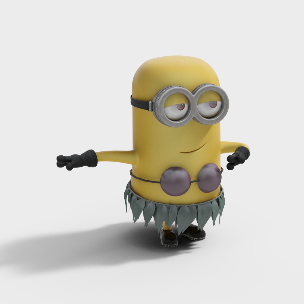 Charming Low-Poly Minion 3D model