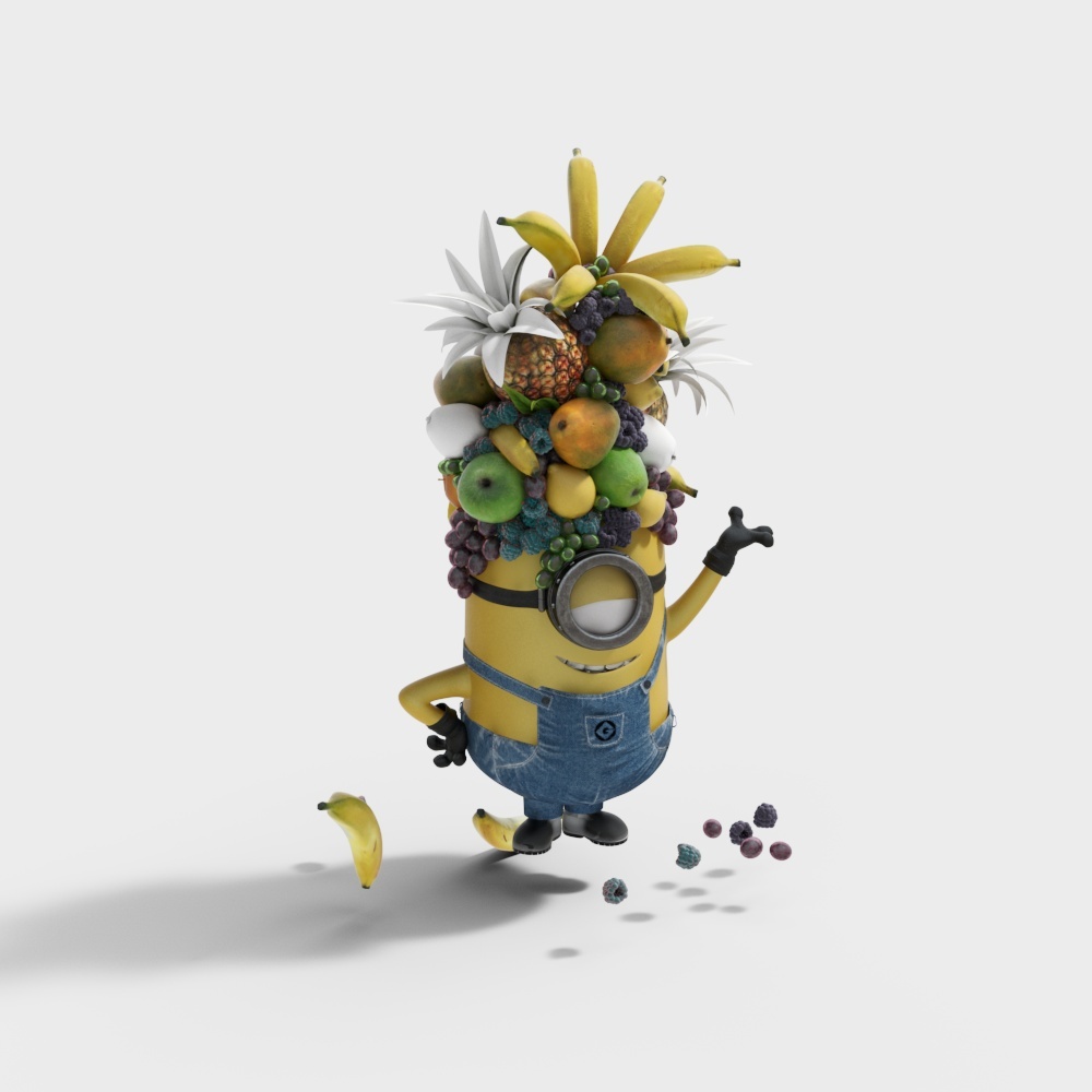 Modern fruit minions children's hand-made toys_Copy