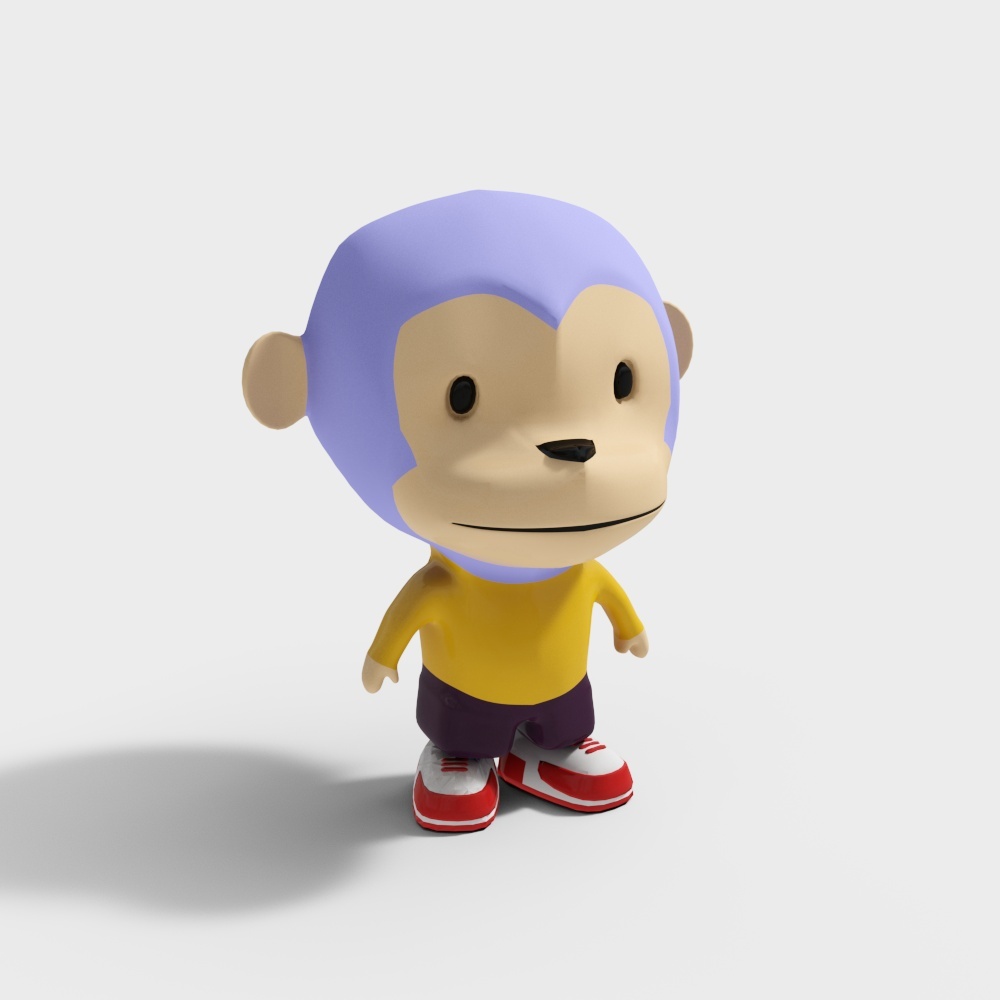 Cool Monkey 3D model - Vibrant Character Design