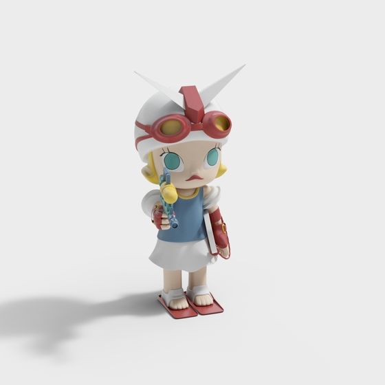 Snow Adventurer 3D Model for Creative Projects