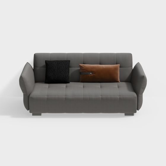 Elegant Low-Poly Sofa 3D model for Modern Homes