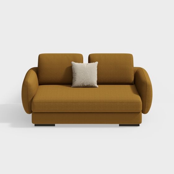 Stylish Low-Poly Sofa 3D model for Modern Home Design