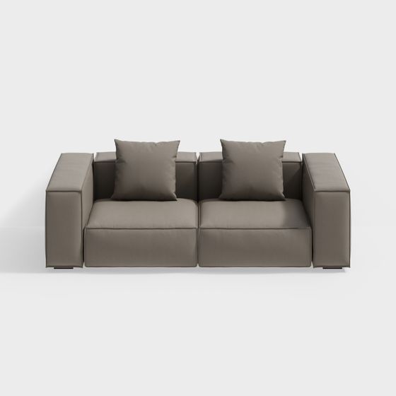 Stylish Modular Sofa 3D model for Contemporary Spaces