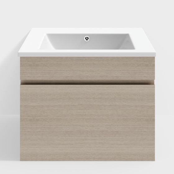 600, Gabinete de baño del hotel con lavabo cuadrado