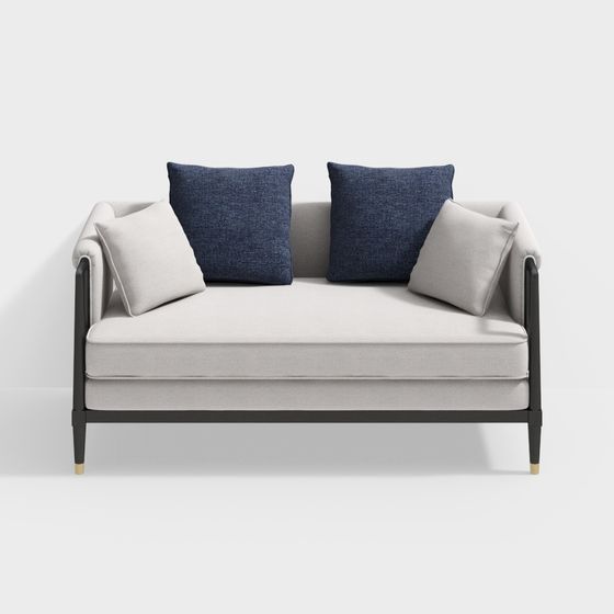 Stylish 3D Sofa Model for Contemporary Spaces