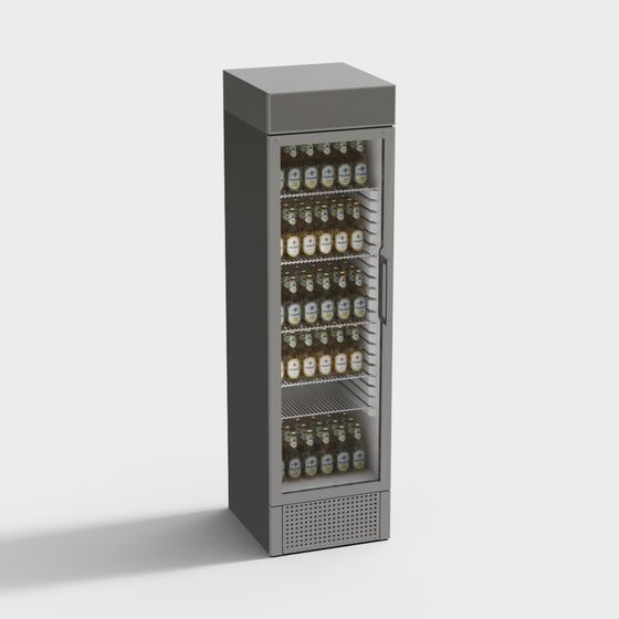 Modern Beer Display Cabinet 3D model