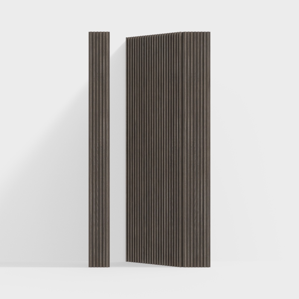 現代臥室格柵隱藏門