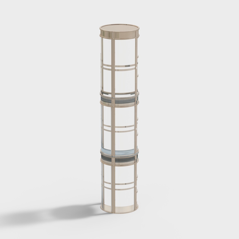 Modern elevator sightseeing ladder